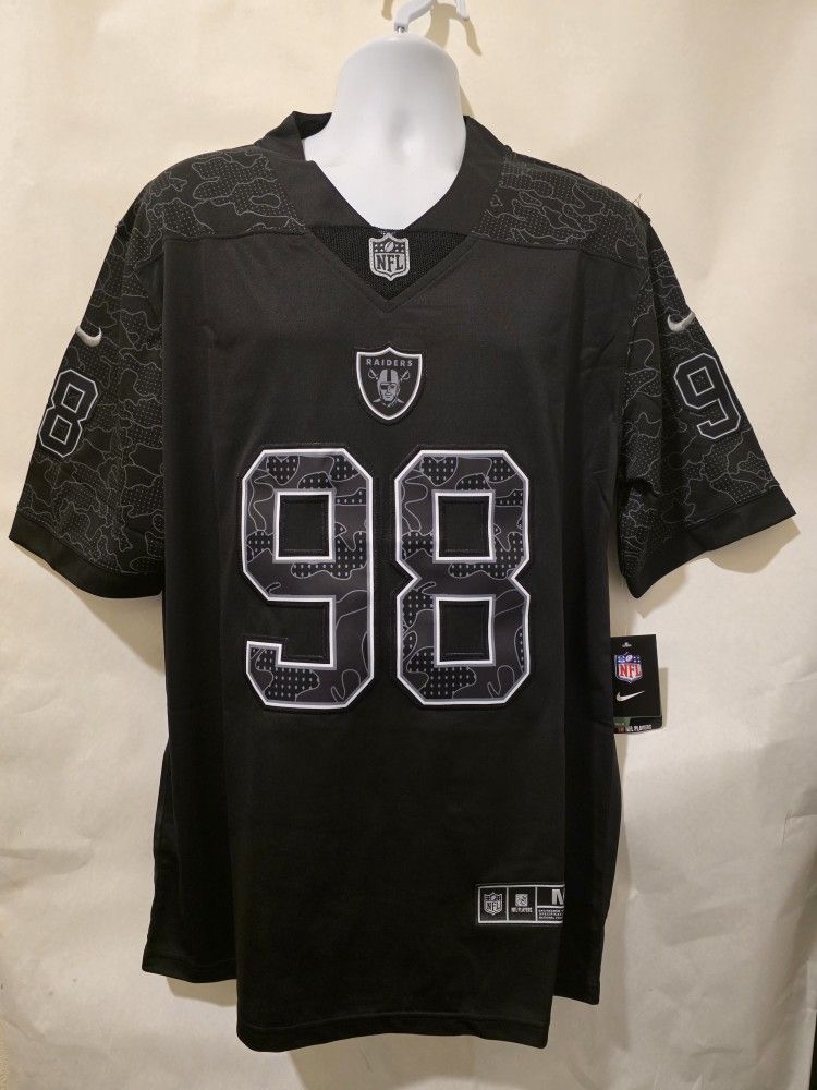 New Men's Raiders Crosby Black/Black Jerseys Stitched