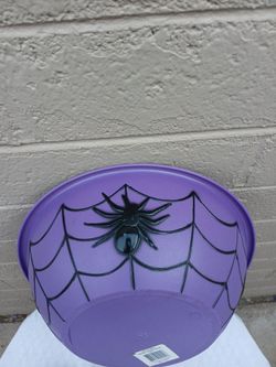 BRAND NEW LARGE HALLOWEEN, SPIDER BOWL, PLASTIC