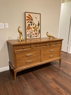 Mid Century Modern 1960’s Walnut Lowboy Dresser By United