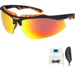 Polarized Sports Sunglasses, 100% UV Protection TAC Baseball Glasses, MTB Fishing Cycling Goggles for Men Women