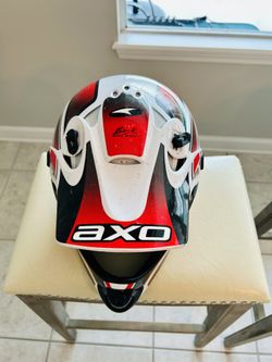AXO Off-Road Helmet (Red/White/Black)