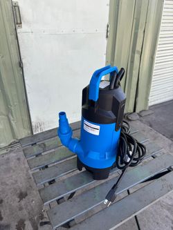 FOTING - Sump pump, 1.5 HP 6300 GPH high flow clean and dirty submersible water pump with float switch, portable thermoplastic electric pump for pool 