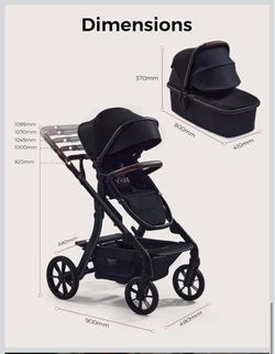 Momcozy ChangeGo Single to Double to Wagon Stroller, 23 Configurations Carrycot and Seat Included
