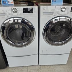 Front Load Washer And Electric Dryer Set Used 90day's Warranty 