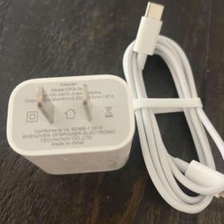 iPhone Fast Charger Cable & Outlet 