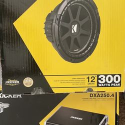 Brand New!! Kicker Amp And Subwoofer
