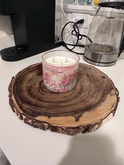 Threshold 13” Acacia Wood Bark Edge Serving Tray / Centerpiece Platter | Rustic Farmhouse Décor