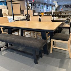 New 6pc Dining Table Set 