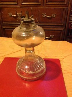 Vintage oil lamp without shade