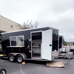 7x16 Fully Enclosed Electric Food Trailer