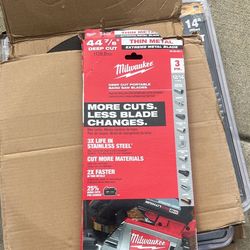 New Milwaukee 44-7/8 Band Saw Blades (3 Pack)