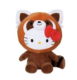 Hello Kitty in Red Panda Dress Up Costume Stuffed Animal Plush, 13"