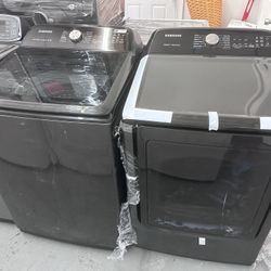 New Samsung Top Load Washer And Dryer Set - Delivery $233 3 Times 