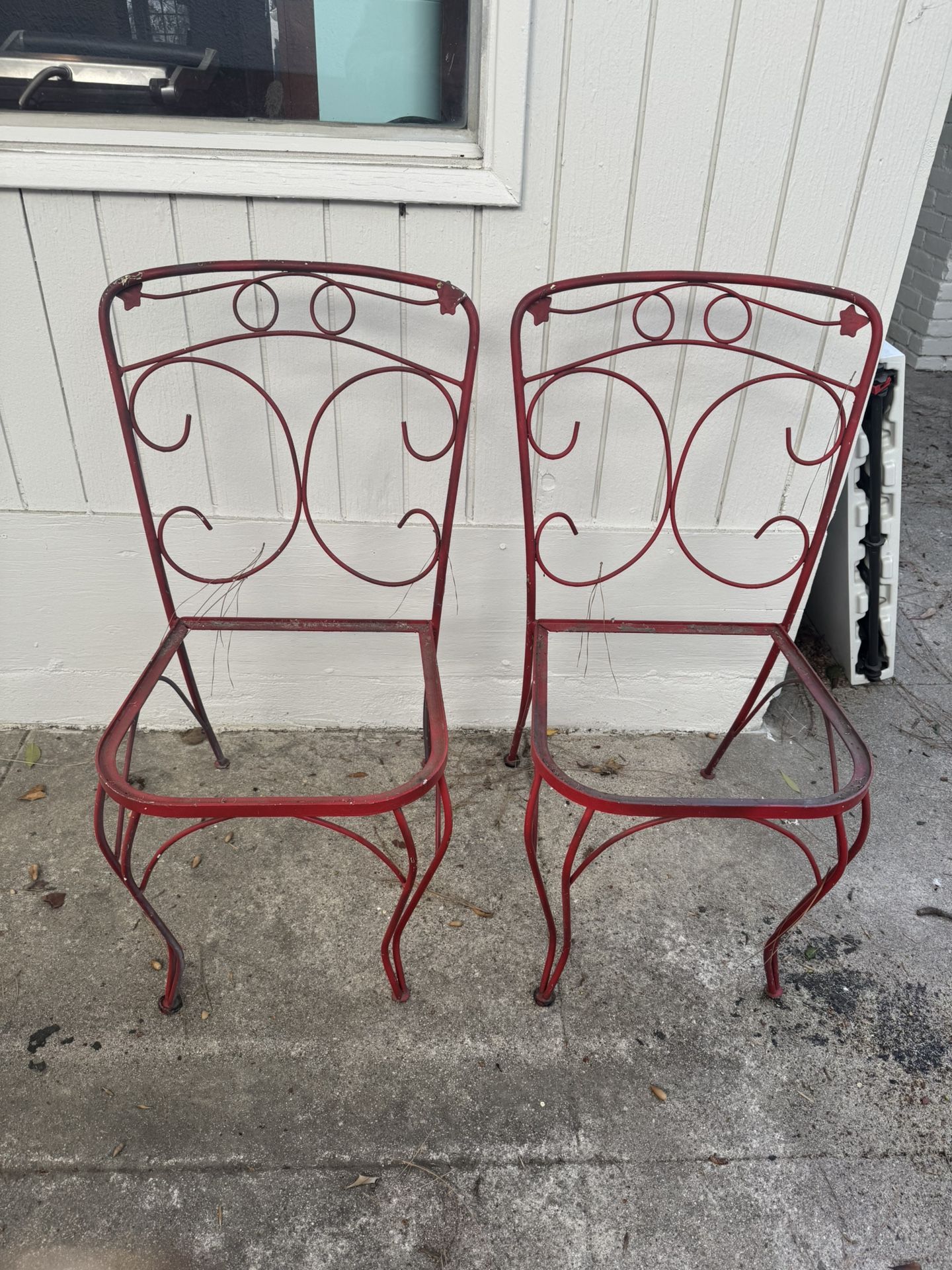 Free vintage Iron Out Door Chairs