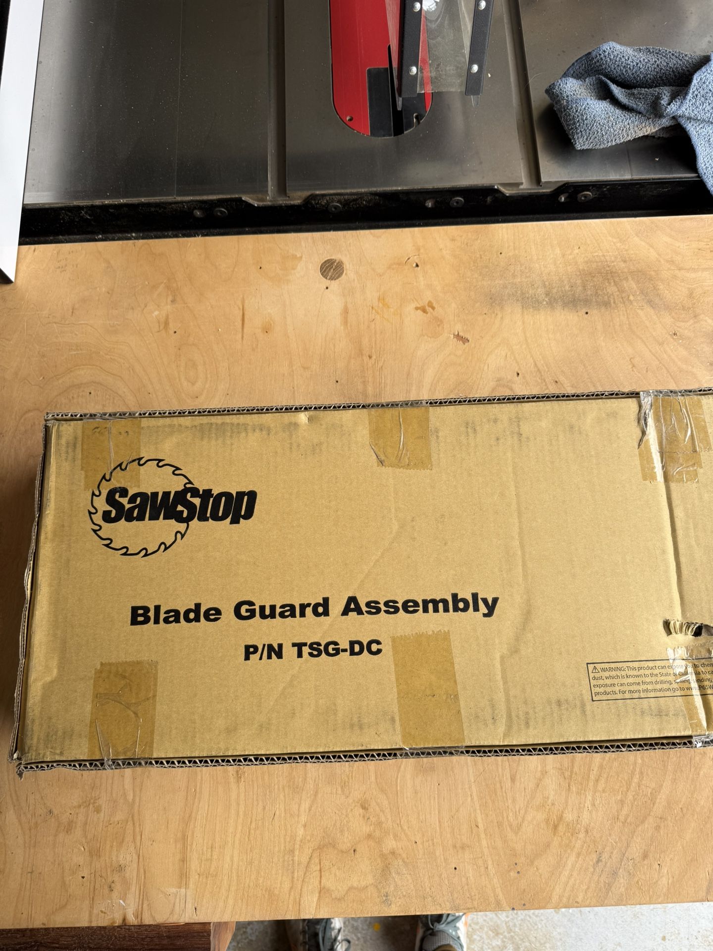 Sawstop Dust Collection Blade Guard Assembly