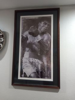 Framed Oscar De La Hoya Portrait
