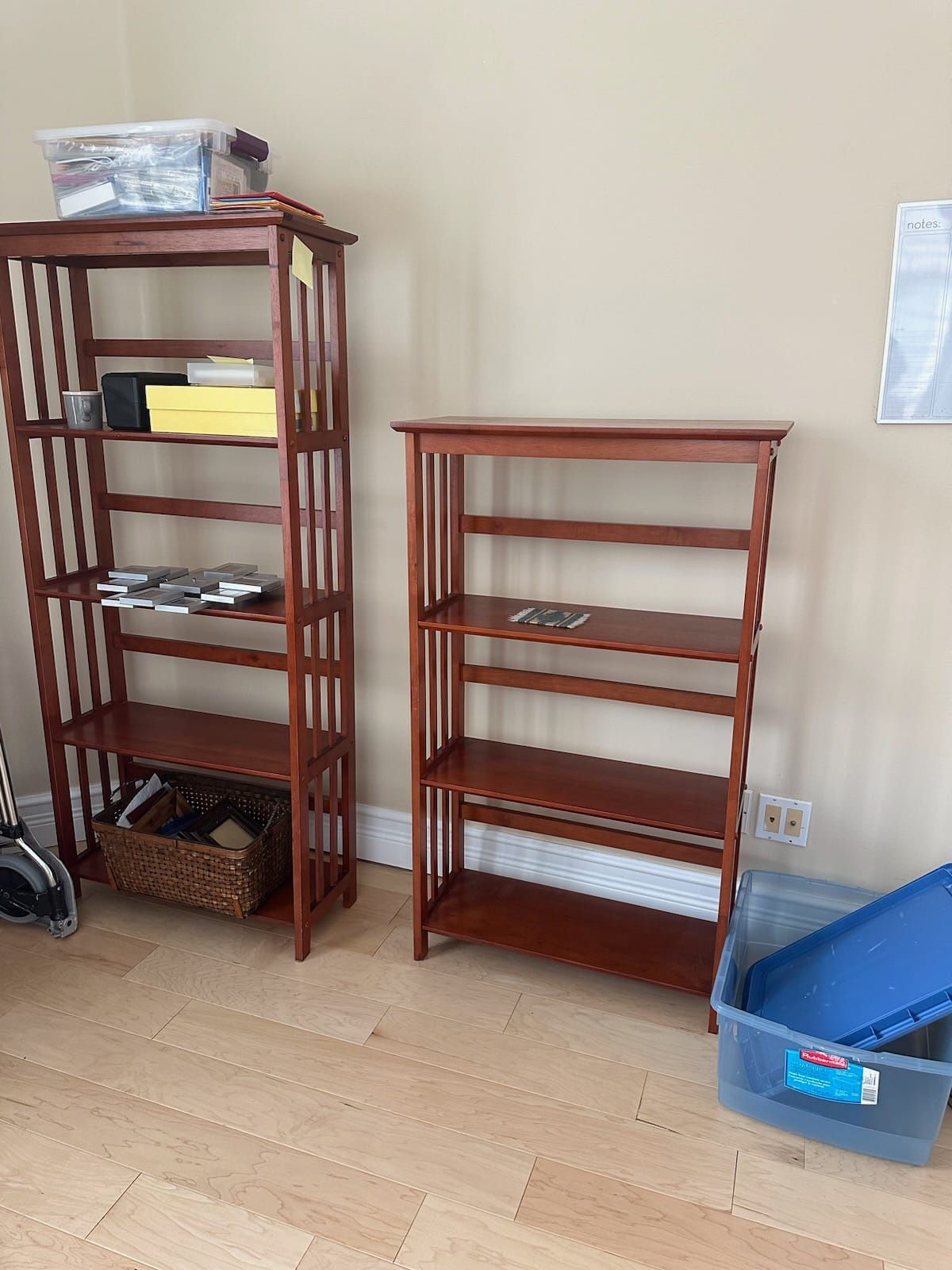 Cherry Bookshelves