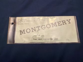 Vintage Montgomery, Alabama Convention Souvenir, reproduction Confederate States of America $1,000