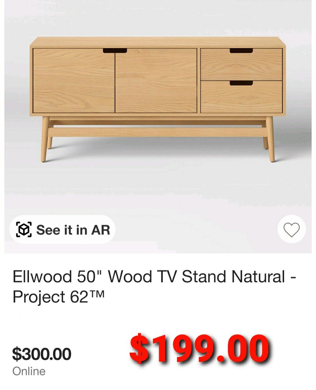 50" Wood TV Stand