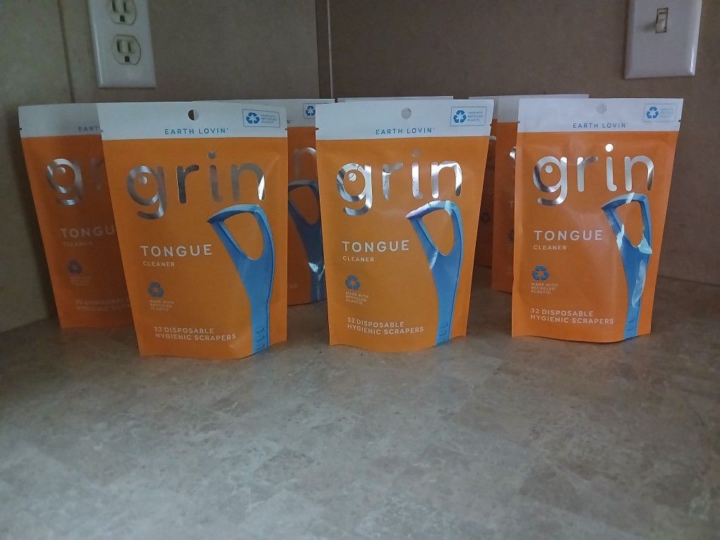 Grin Tongue Cleaner- 10 Packs