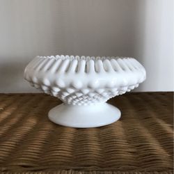 Vintage Fenton Milk Glass Candle Stick Holder