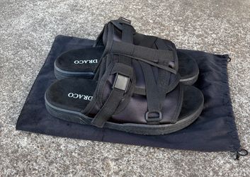 Draco Black Slides with Dust Bag