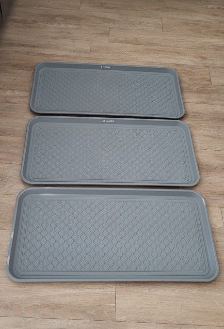 Three Shoe/Boot Trays - Protect Your Mudroom Or Front Hall
