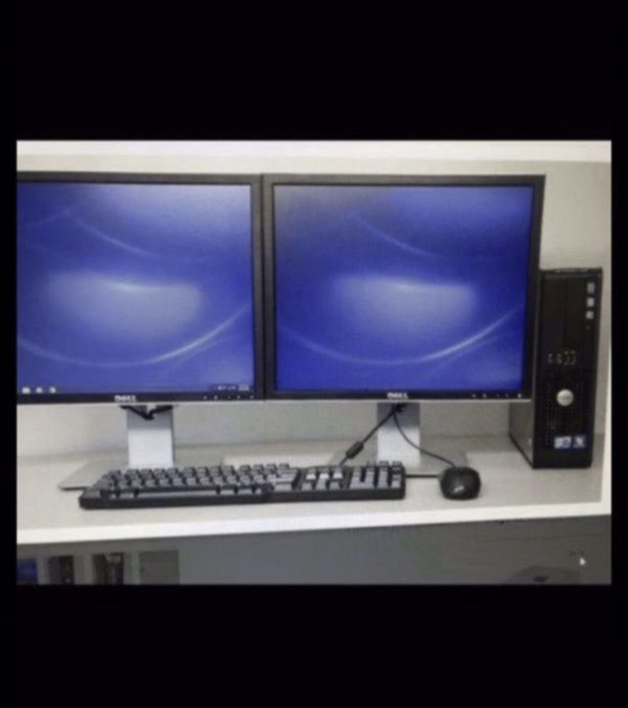 🌕Dell computer 🌕with 2 monitors🌕webcam 🌕WiFi 🌕” plug and work “ 🌕antivirus🌕win 10 pro