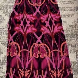 Ted Baker London Black And Pink Colorful swim suit cover up size Large 