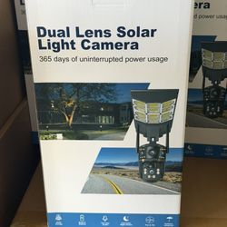 Outdoor Large PTZ Security Cameras Dual Cameras WITH POWERFUL SOLAR LED lights 