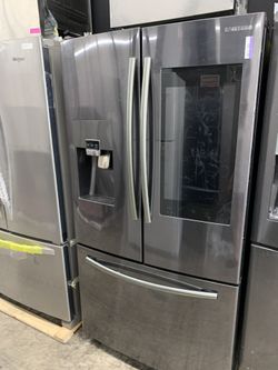 Samsung family hub French door in black stainless open box