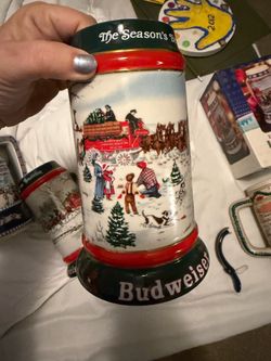 Budweiser 1991 Holiday Stein
