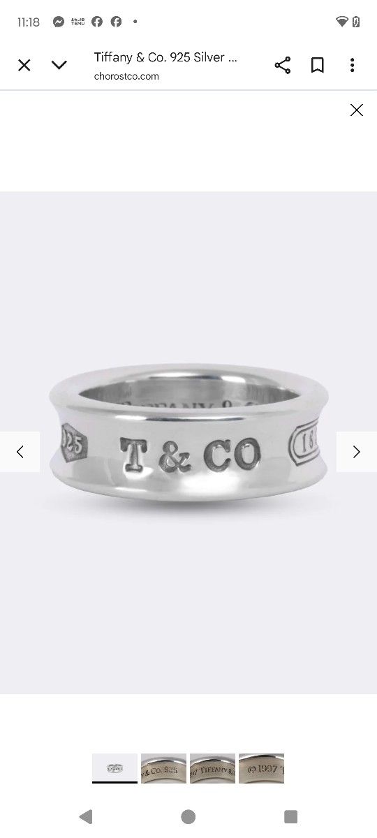Tiffany & Company Sterling Ring