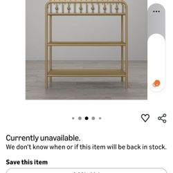 Little Seeds Monarch Hill Ivy Metal Changing Table – Vintage Gold