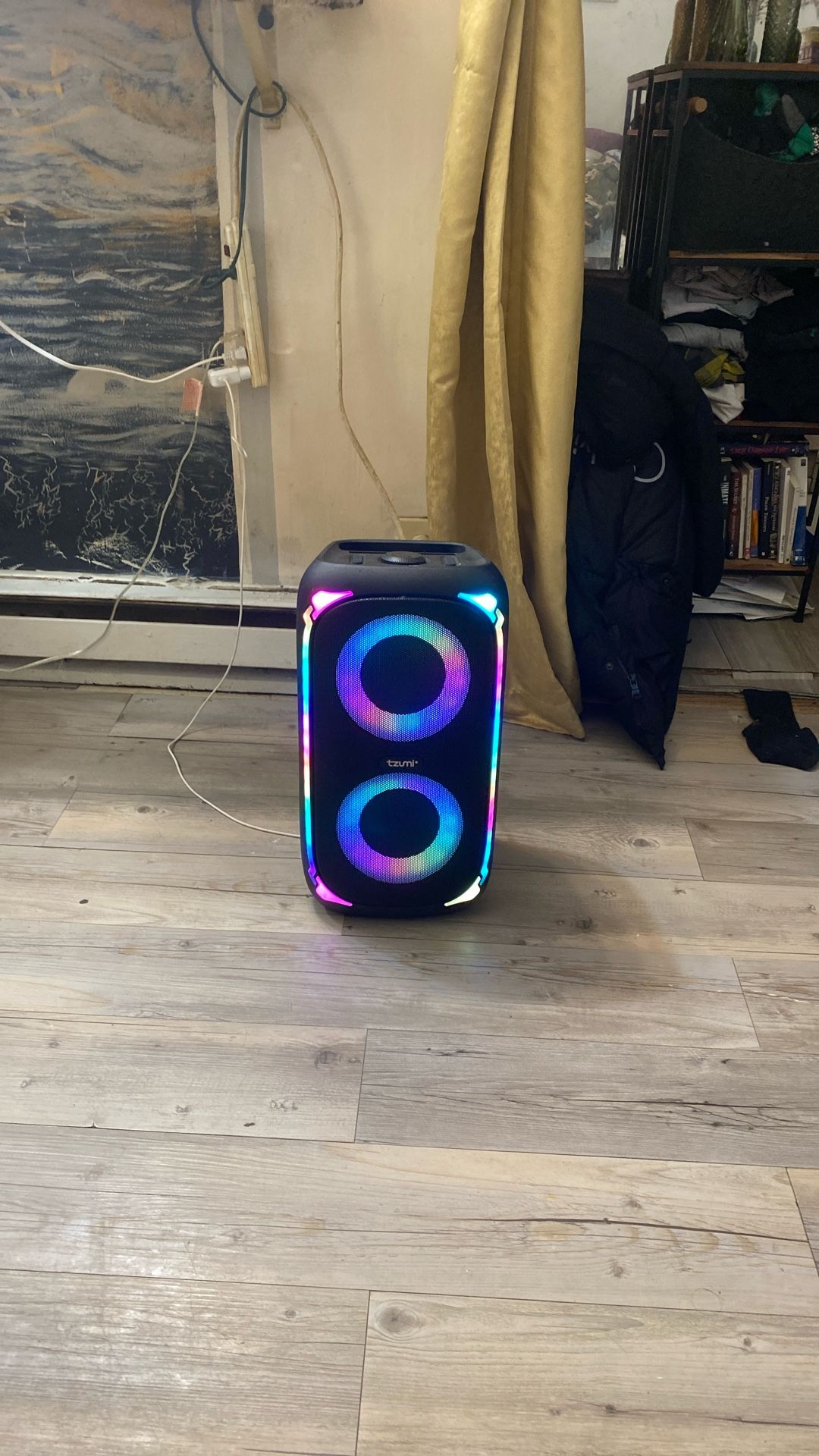 Tzumi MegaBass LED Jobsite Speaker,