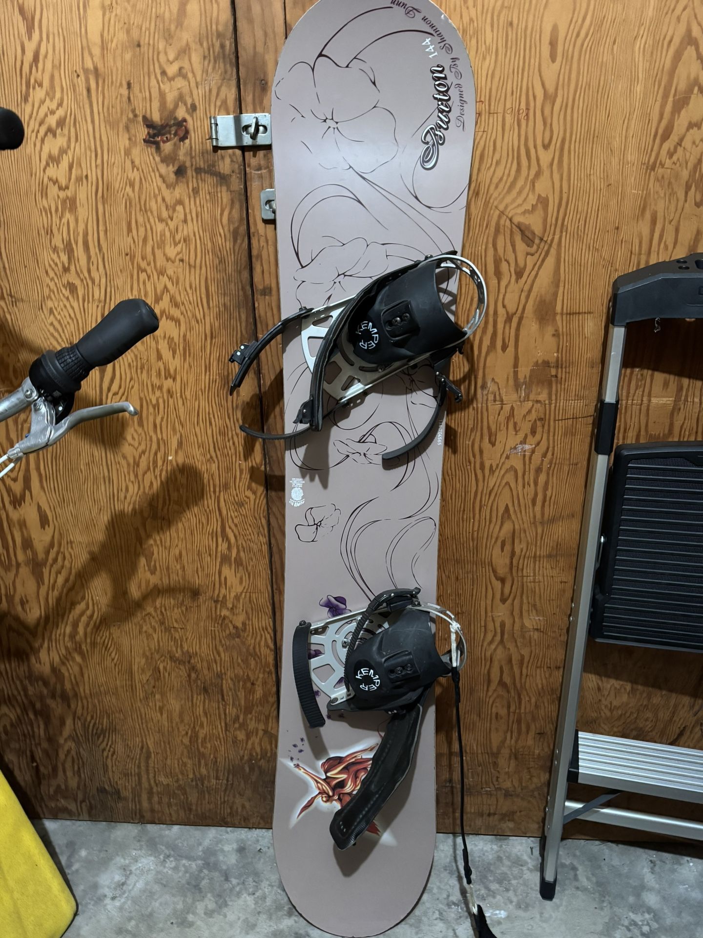 1997 Vintage Burton Shannon Dunn Women's Snowboard Angel Flowers Periwinkle Blue 1997 Vintage Burton Shannon Dunn Women's Snowboard Angel Flowers Periwinkle Blue