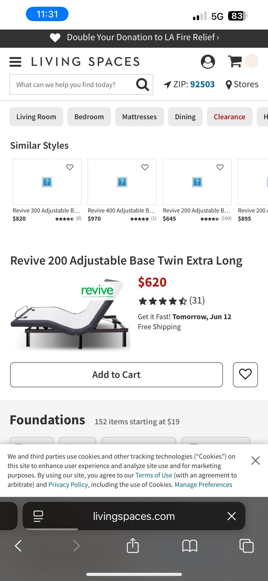 Adjustable Twin Bed