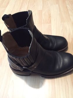 GBX Men’s Black Leather Boots Size 8D