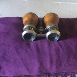 Vintage Leather Jockey Club Paris Binoculars