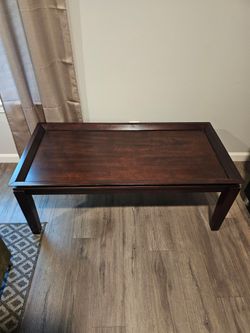 Solid wood coffee table
