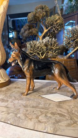 Vintage porcelain German Shepherd