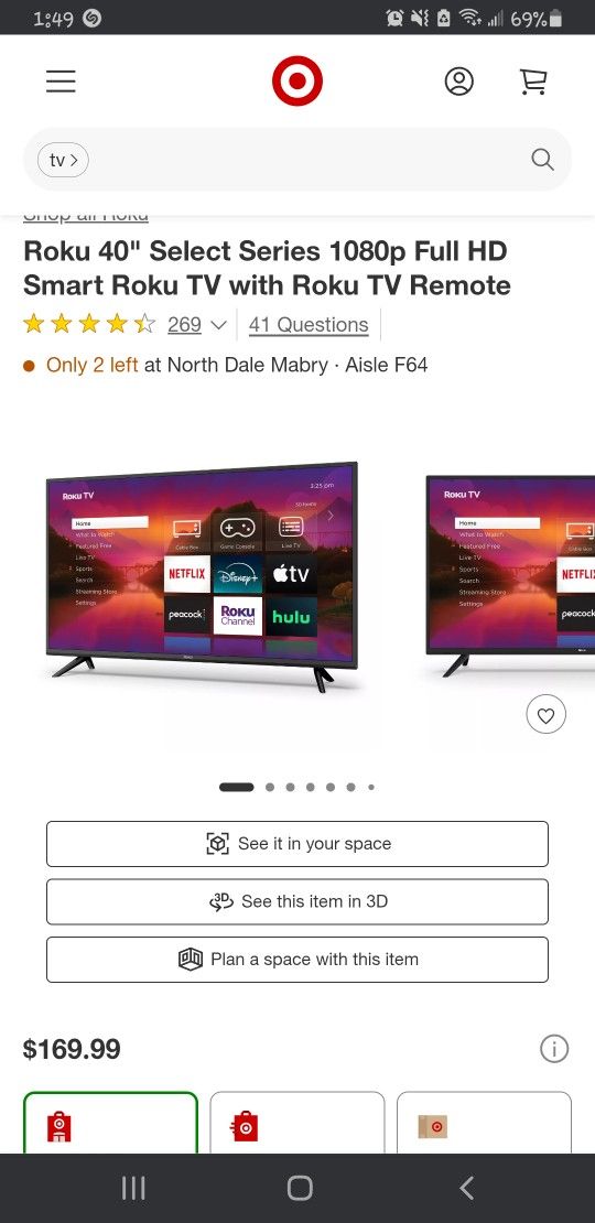 Roku 40" Select Series 1080p Full HD Smart TV