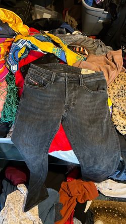 Diesel Dark Gray Washed Denim Jeans
