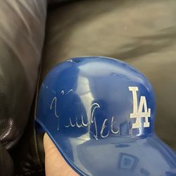 Yasiel Puig Autograph Small helmet