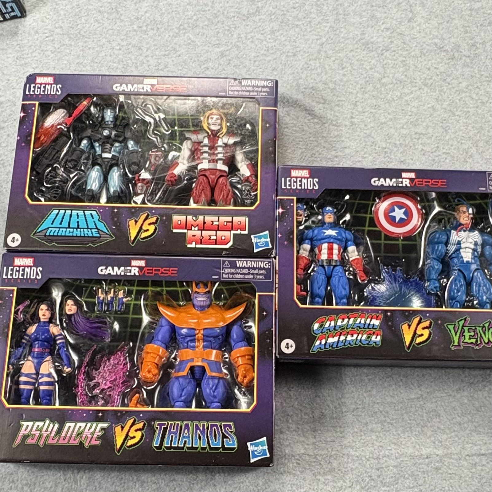 Marvel Legends Gamer Verse Lot Psylocke Captain America Omega Red 