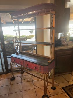 Vintage custom Bakers Rack