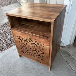 Wood File Cabinet 