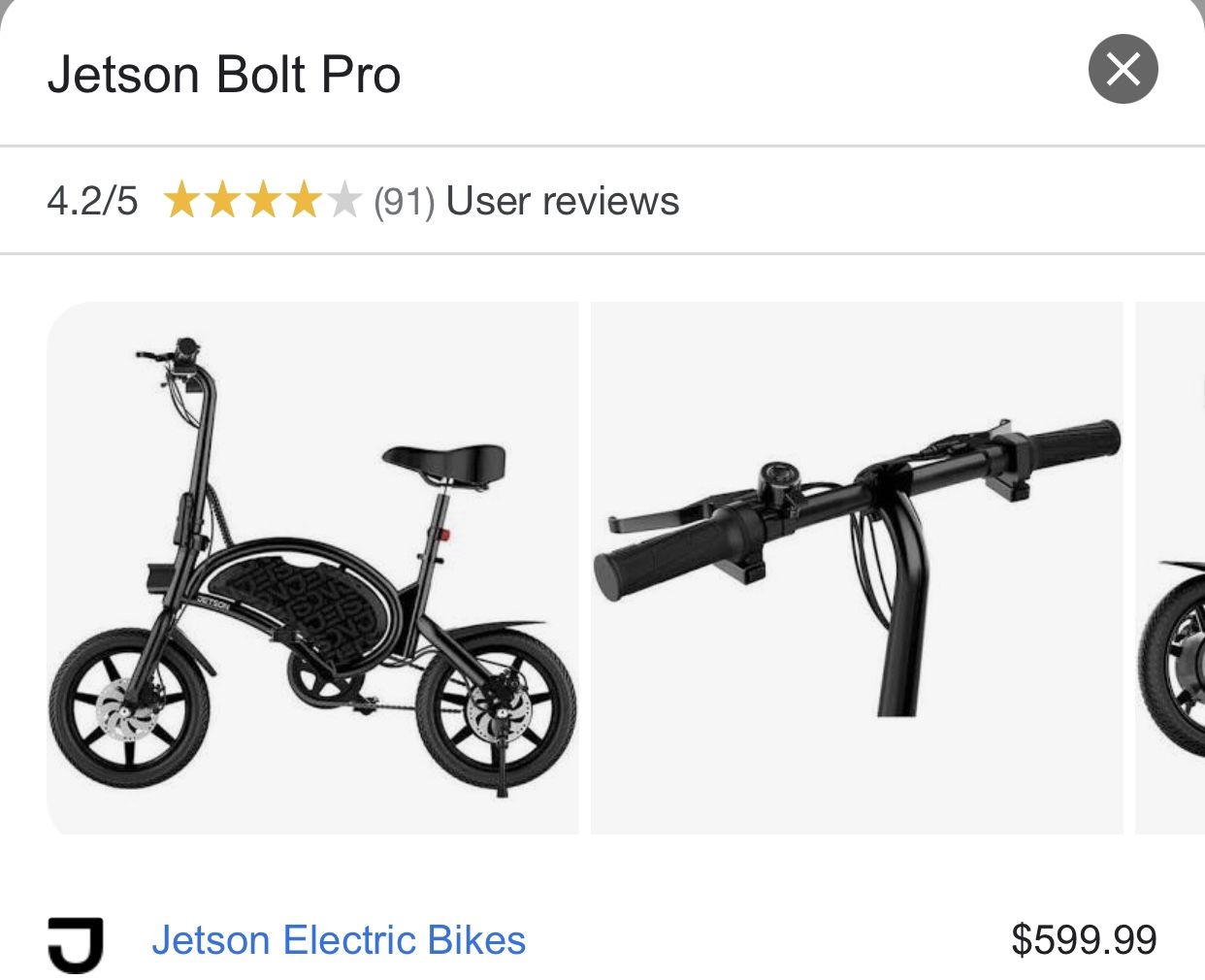 E Bike Jetson Bolt Pro 