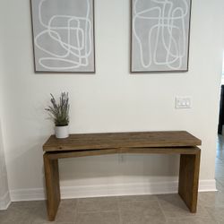 Henn Solid Wood Console Table