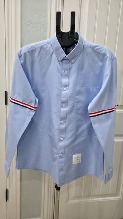 Thom Browne Light Blue Oxford Button-Down Shirt